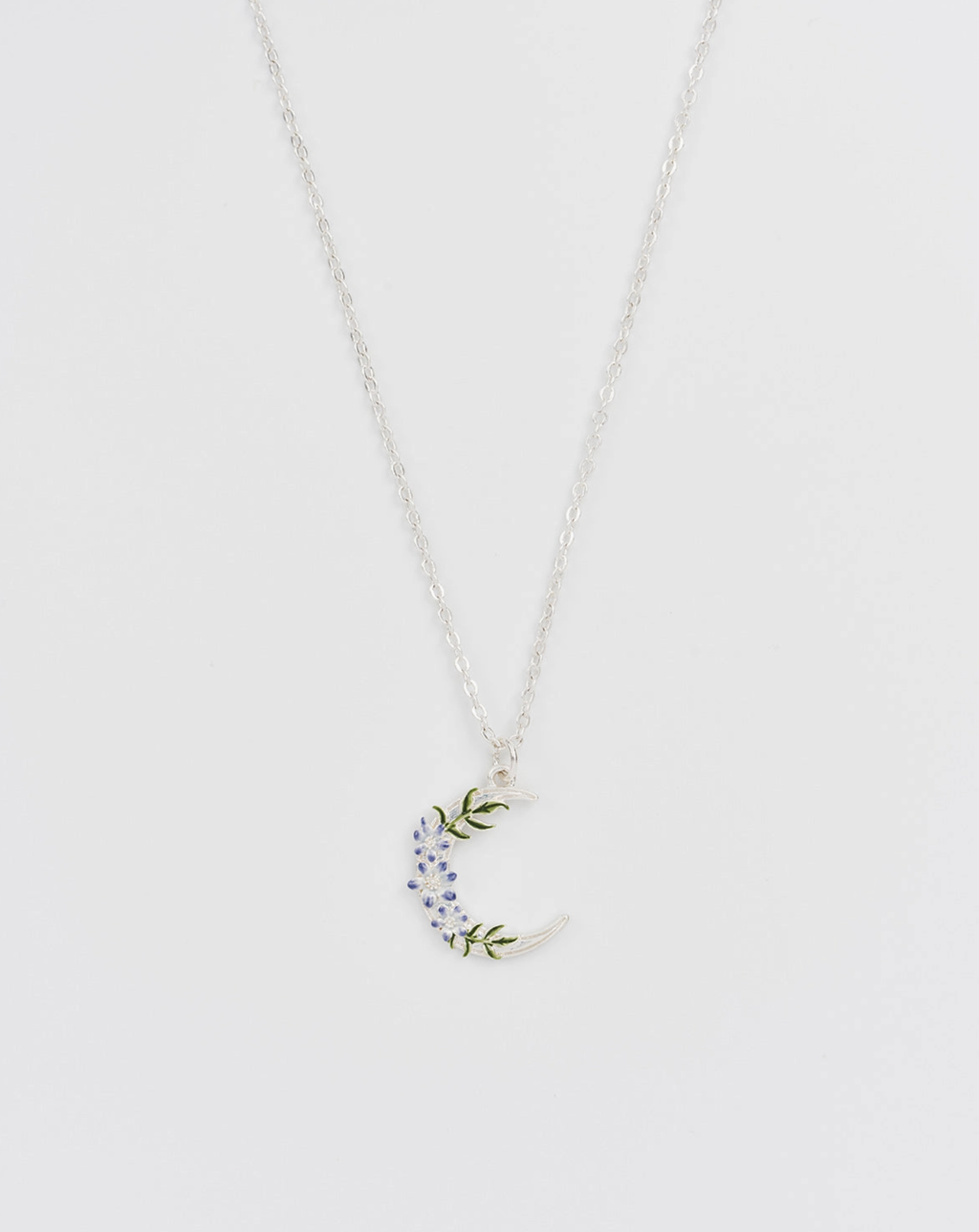Fable Nightshade Moon Silver Chain Necklace