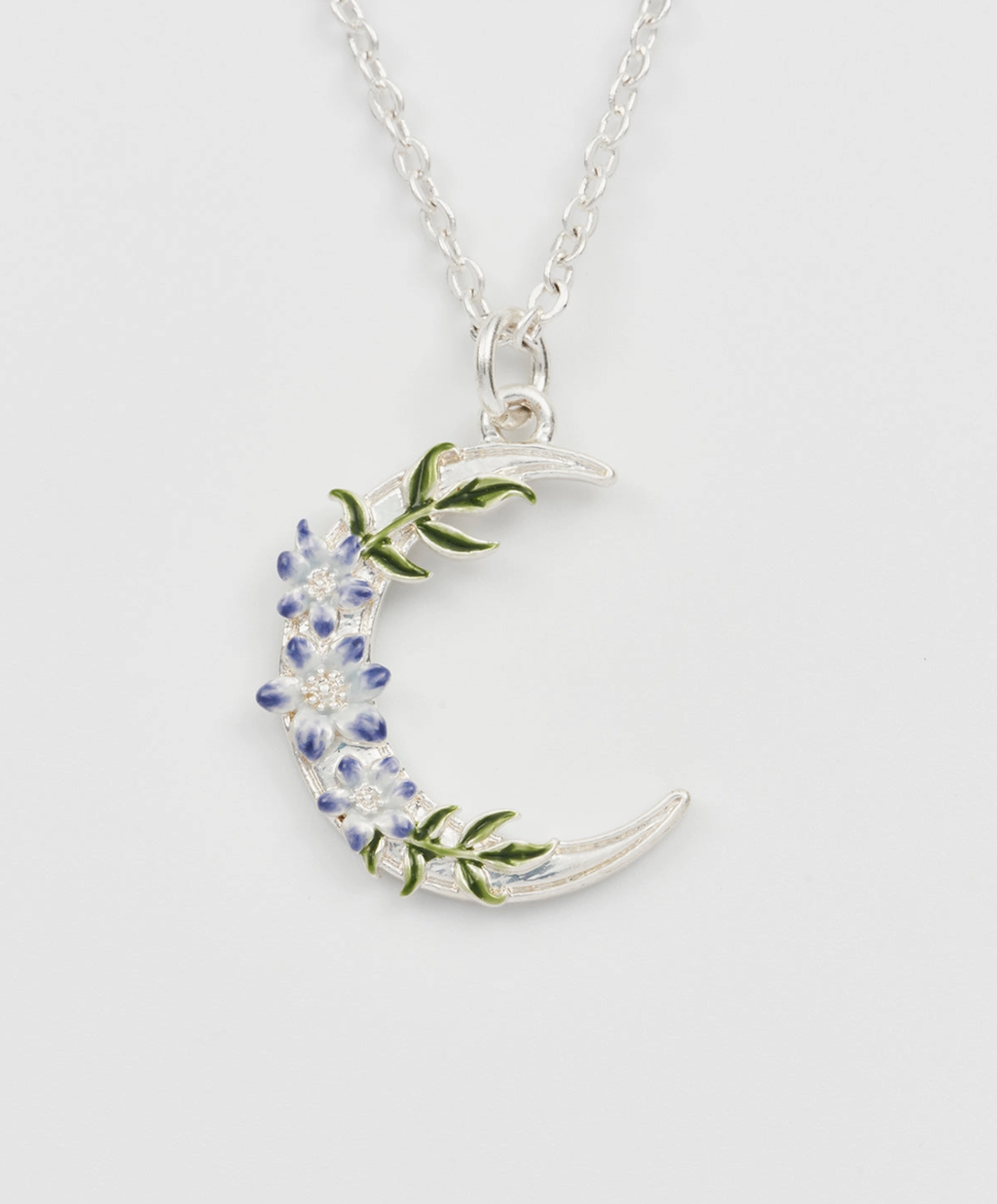 Fable Nightshade Moon Silver Chain Necklace