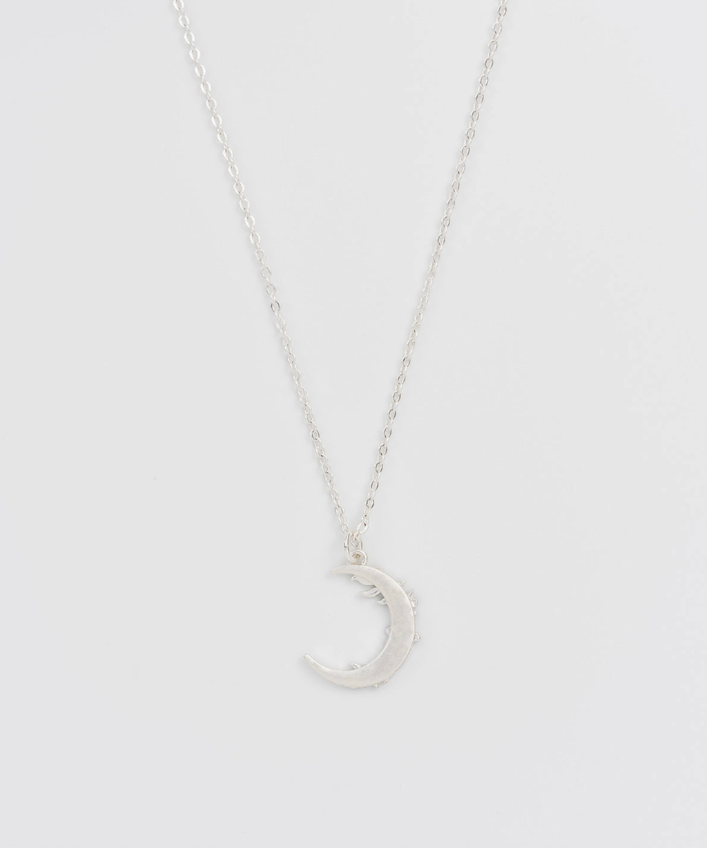 Fable Nightshade Moon Silver Chain Necklace
