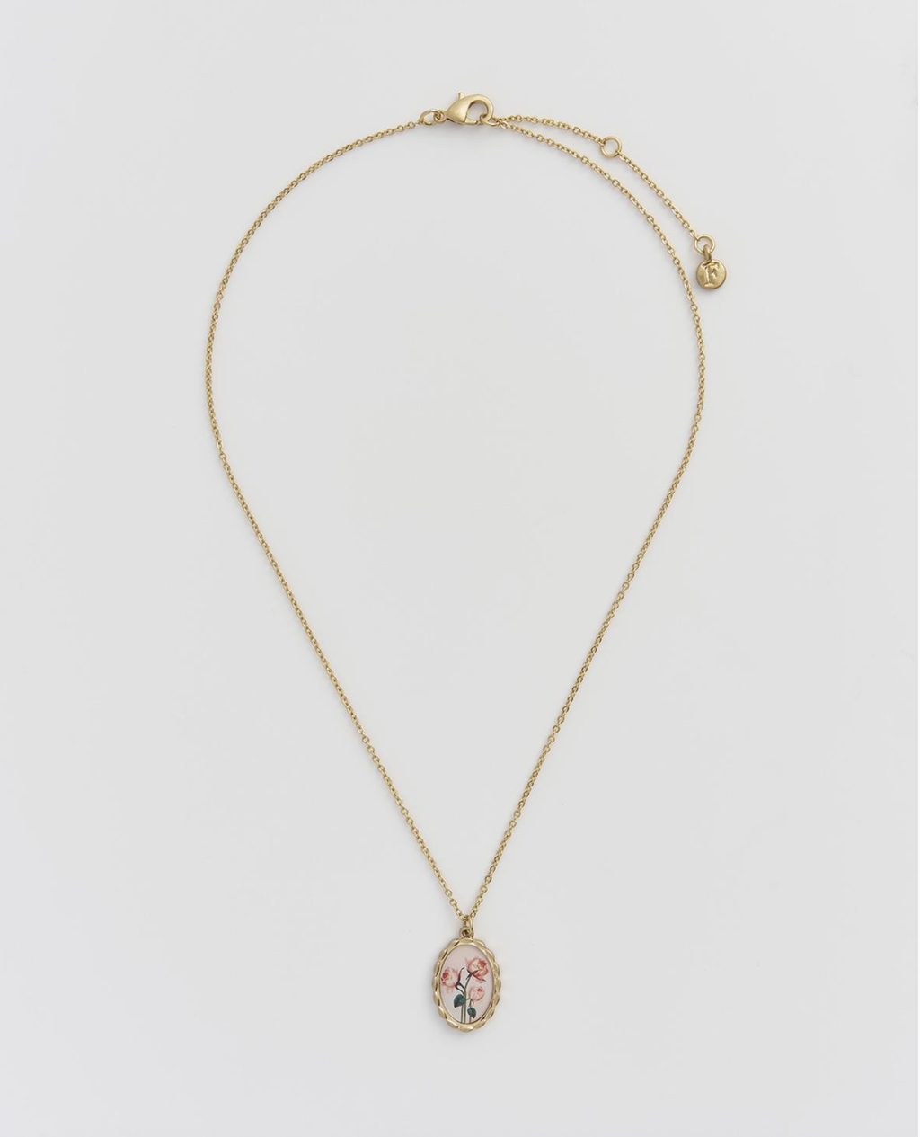 Fable Framed Roses Necklace