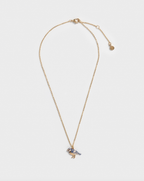 Fable Enamel Blue Tit Short Necklace