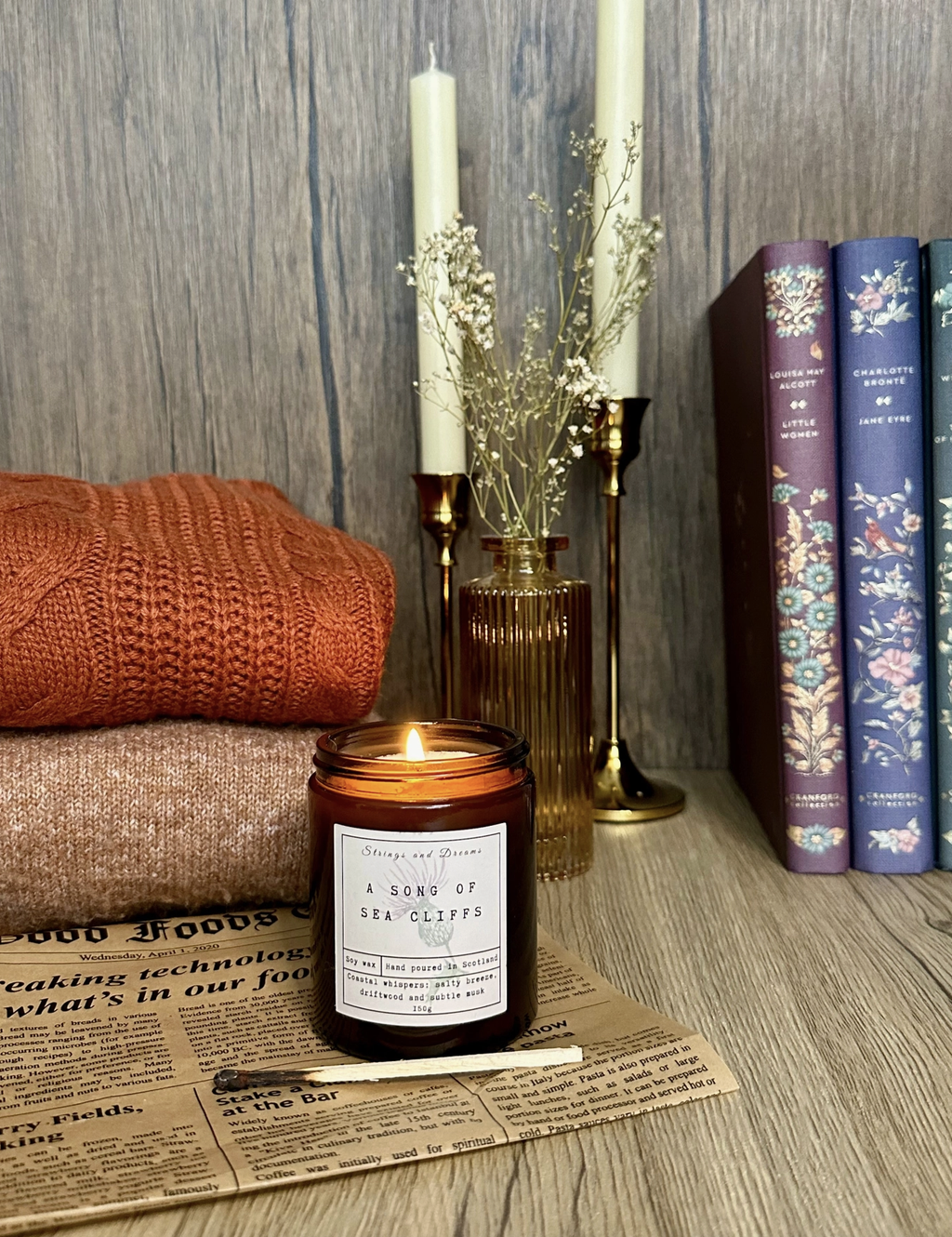 A Song of Sea Cliffs Soy Wax Candle