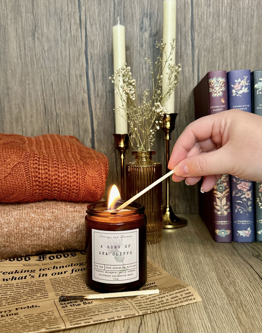 A Song of Sea Cliffs Soy Wax Candle