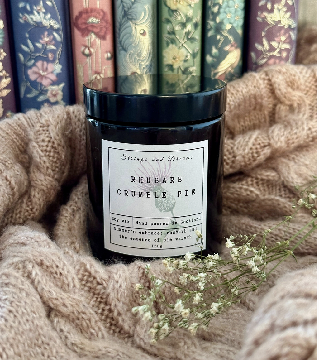 Rhubarb Crumble Pie Soy Wax Candle