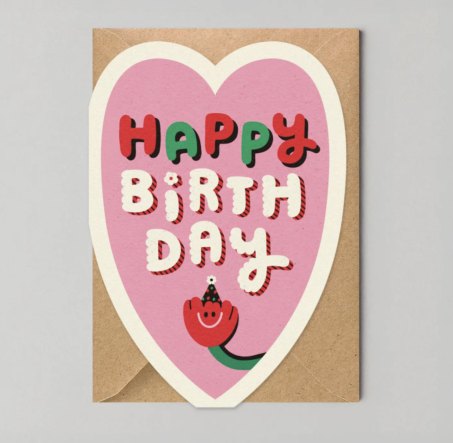 Heart Shaped Happy Birthday Card | Die Cut Greeting Cards