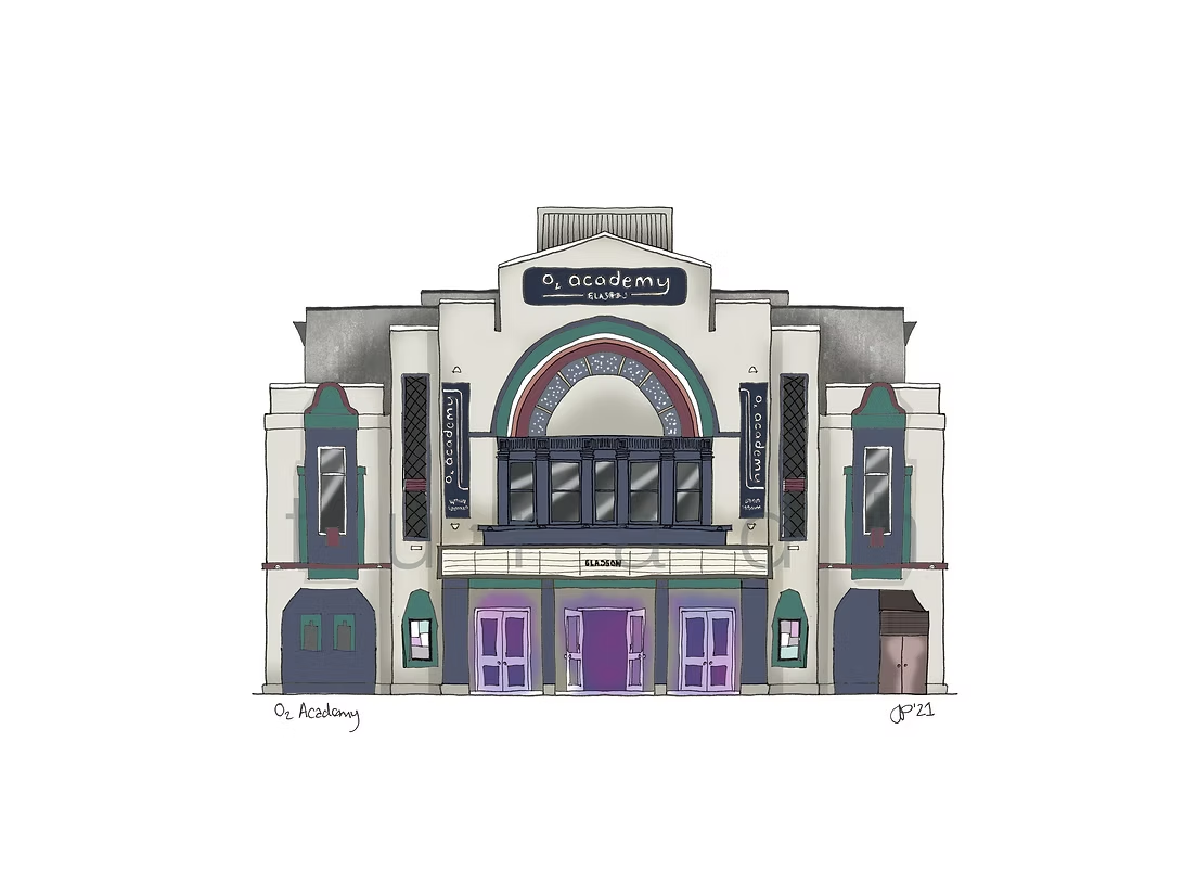 Glasgow Music Greeting Card - Turadh Design Co