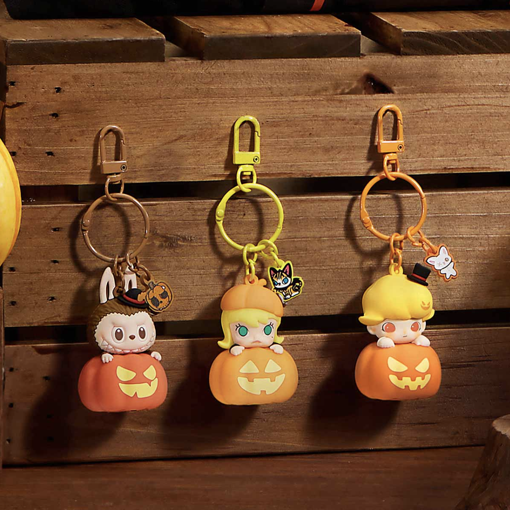 POP MART - Labubu - Happy Halloween Party Series- LABUBU Luminous Pumpkin Pendant - No return & refund & exchange - Resale