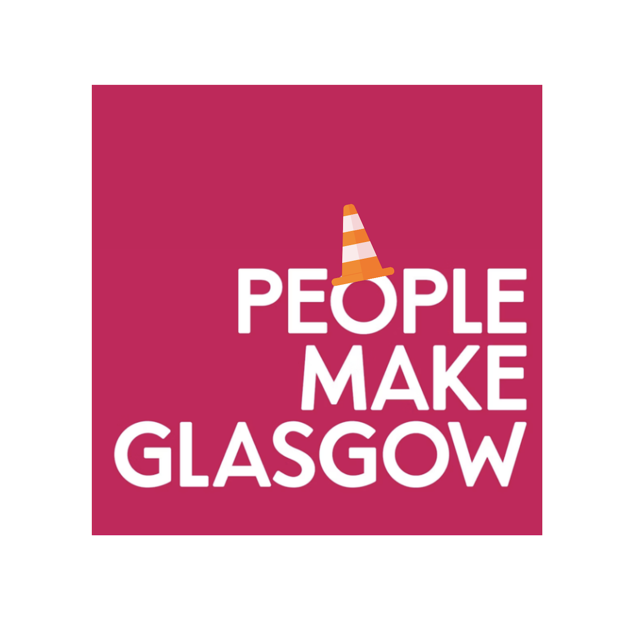 Knock Nook Original Design - ' People make Glasgow' Magnet [NEW]