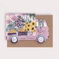 Flower Truck Birthday Card | Female Birthday Card