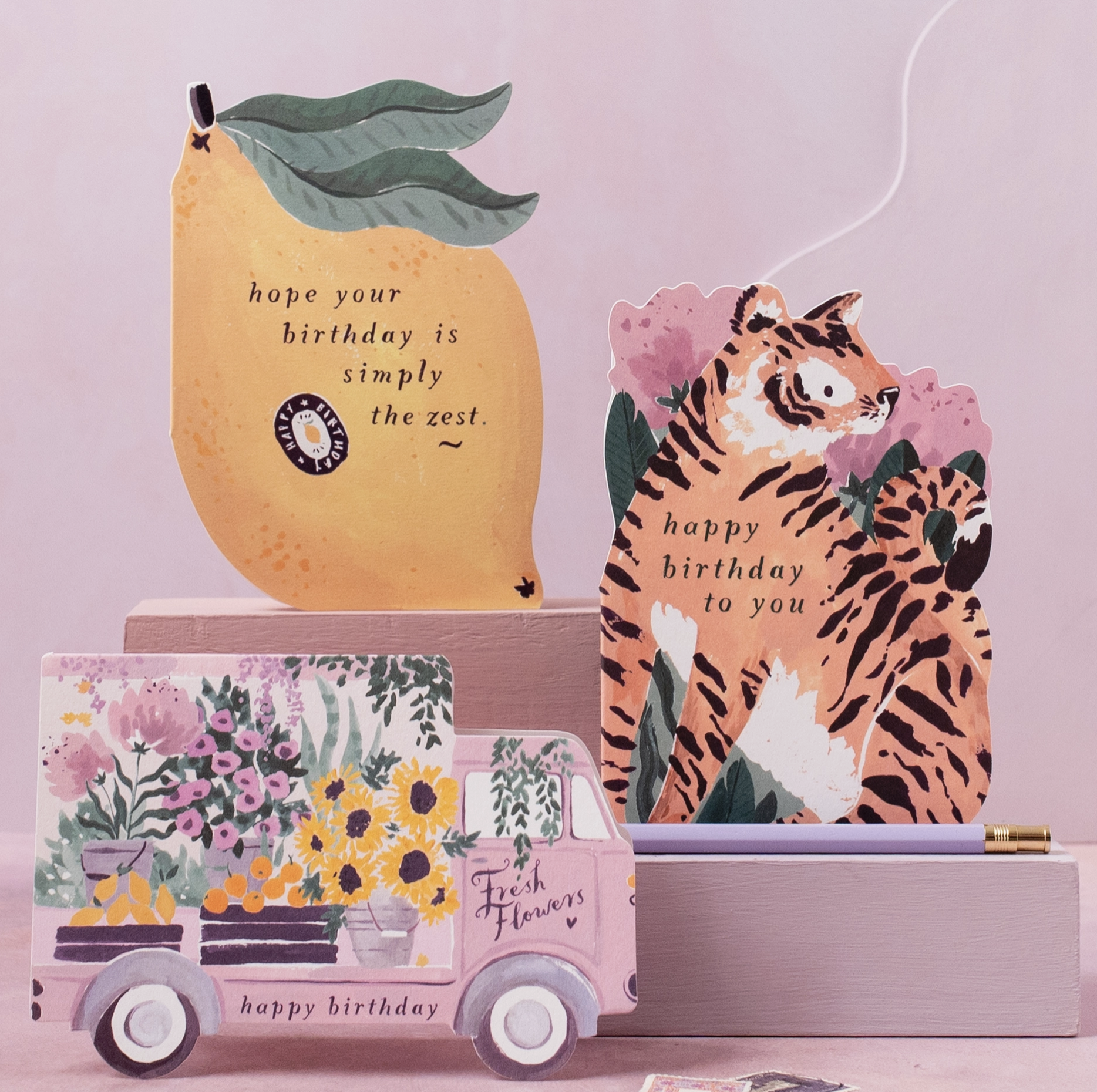 Flower Truck Birthday Card | Female Birthday Card