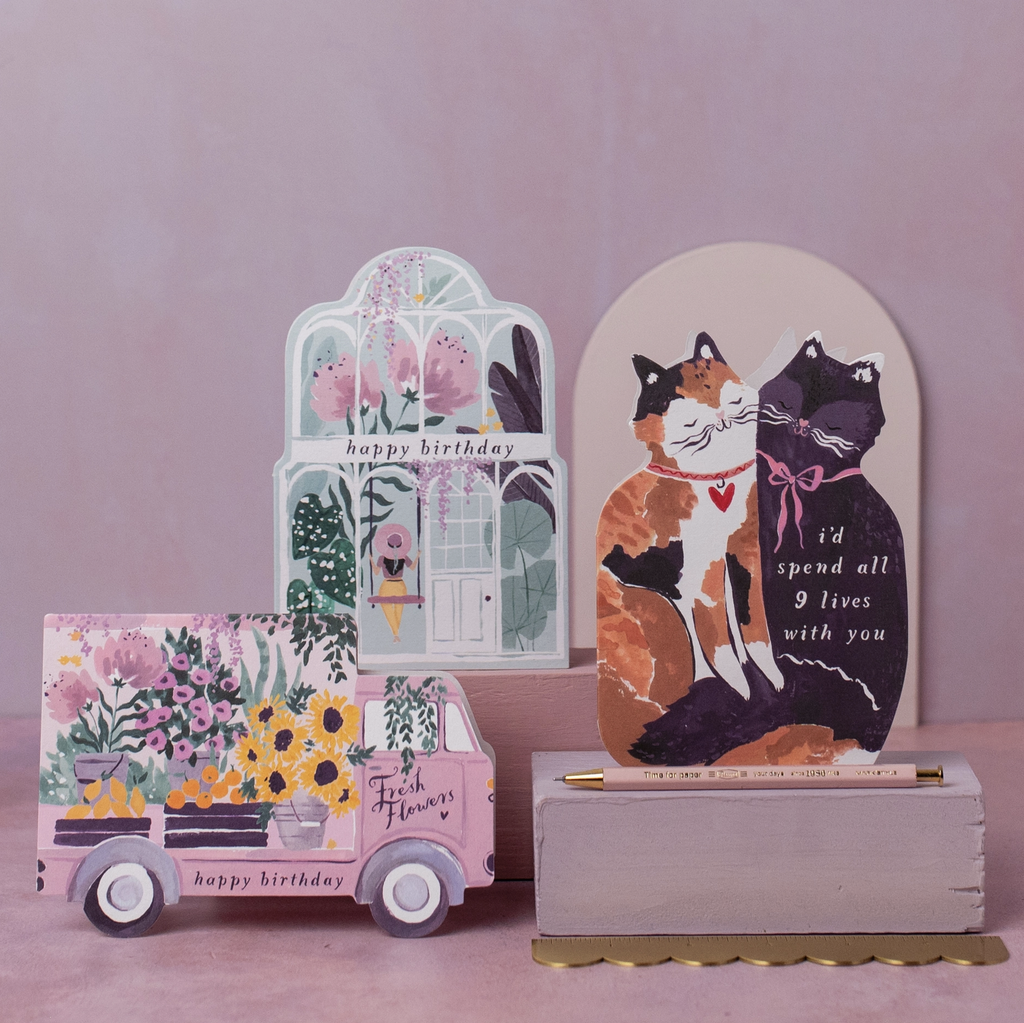 Flower Truck Birthday Card | Female Birthday Card