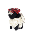 Erin Knitwear Knitted Sheep Keyring with Tartan Flatcap