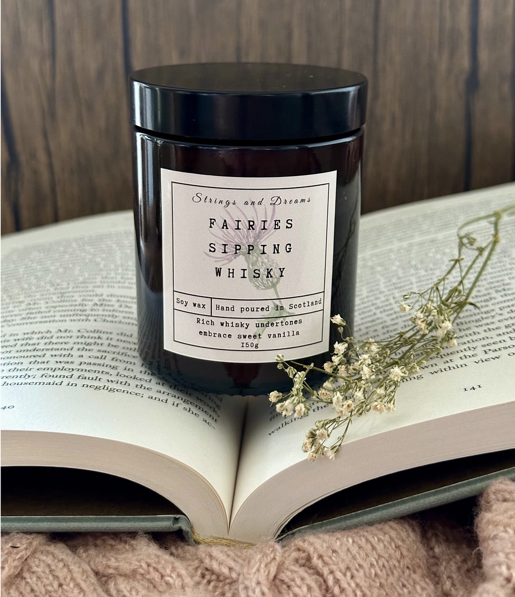 Fairies Sipping Whisky Soy Wax Candle