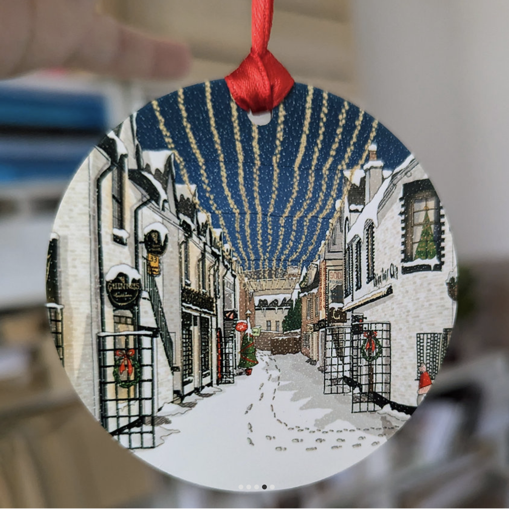 Turadh Design  Xmas Snowy Hanging Decorations
