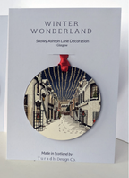 Turadh Design  Xmas Snowy Hanging Decorations