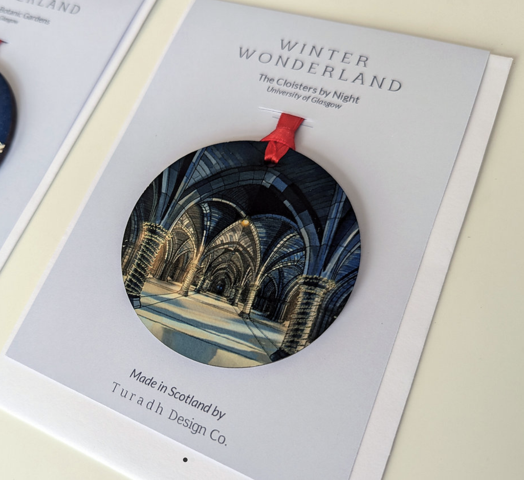 Turadh Design  Xmas Snowy Hanging Decorations