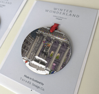 Turadh Design  Xmas Snowy Hanging Decorations