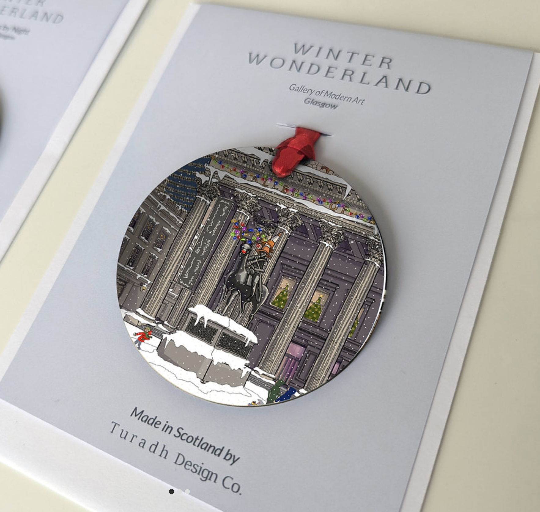 Turadh Design  Xmas Snowy Hanging Decorations