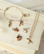 Fable Enamel Dormouse Collector Chain Bracelet