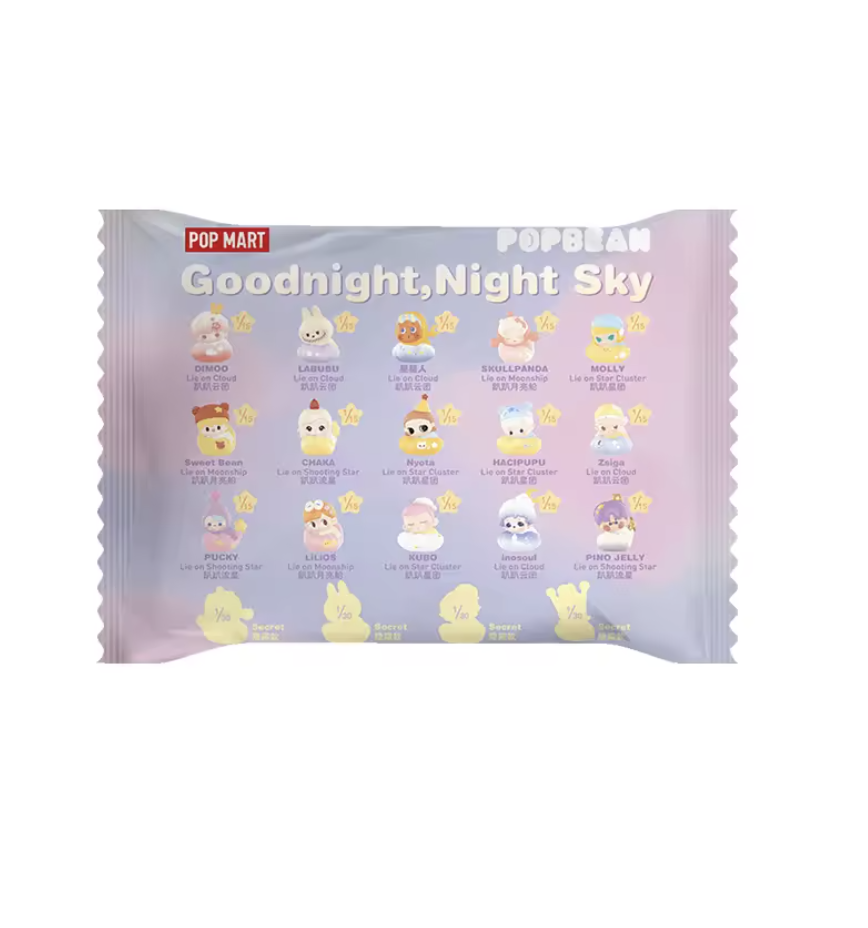 POP MART - POP BEAN Goodnight Night Sky Series Mini Blind Box Toy - No return & refund & exchange - Resale