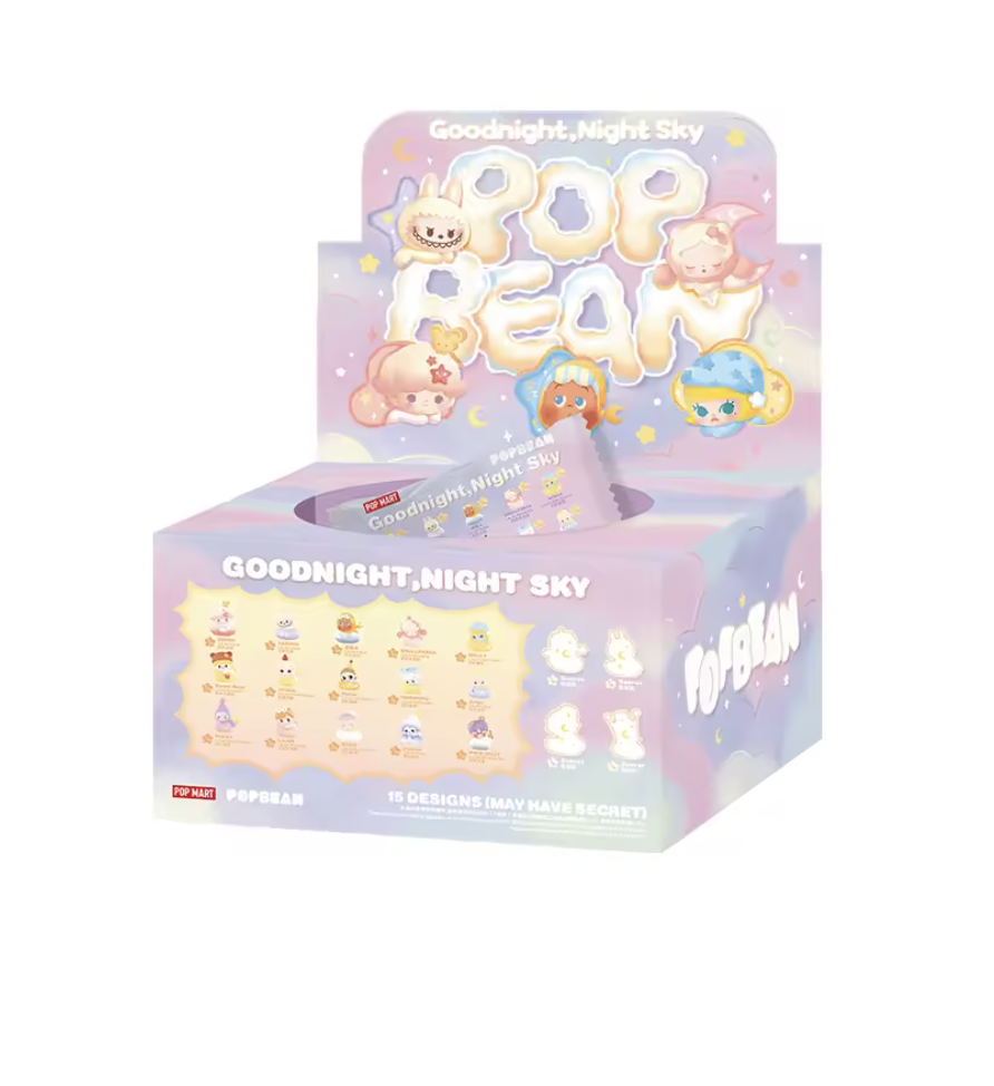 POP MART - POP BEAN Goodnight Night Sky Series Mini Blind Box Toy - No return & refund & exchange - Resale