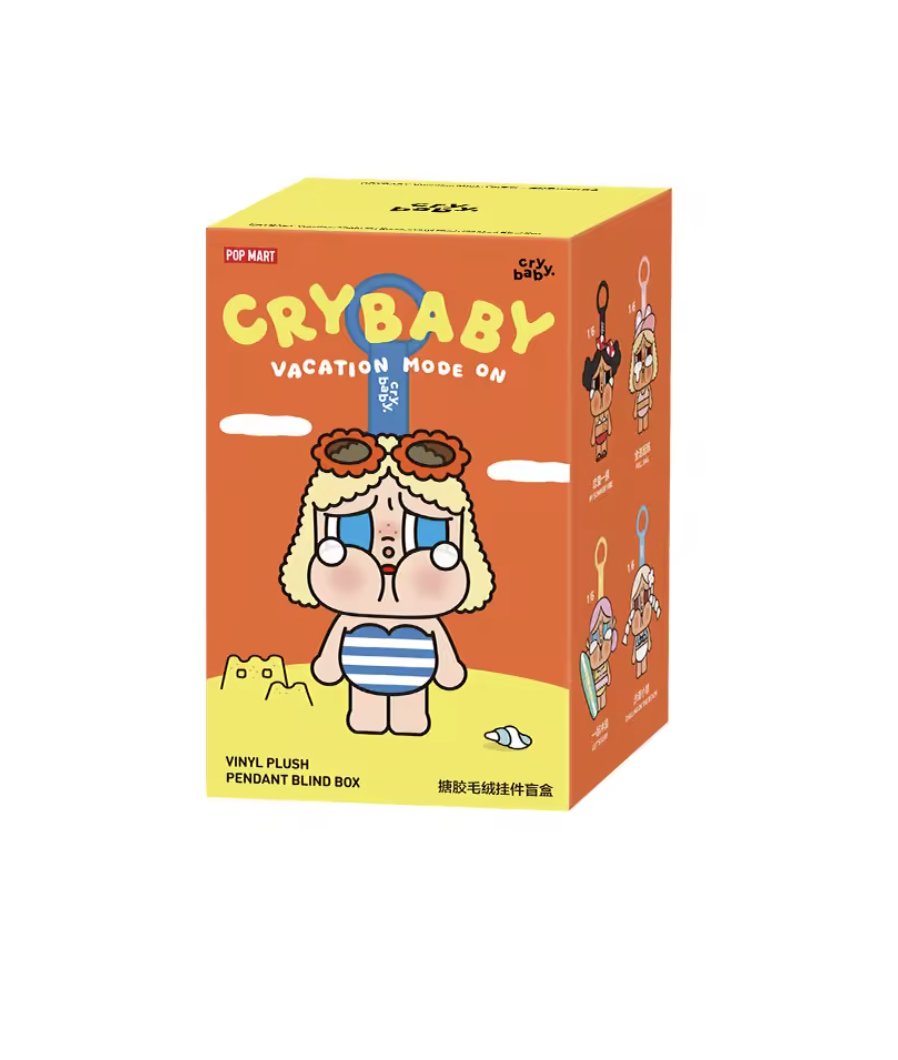 POP MART - CRYBABY - Vacation Mode On Series-Vinyl Plush Pendant Blind Box - No return & refund & exchange - Resale