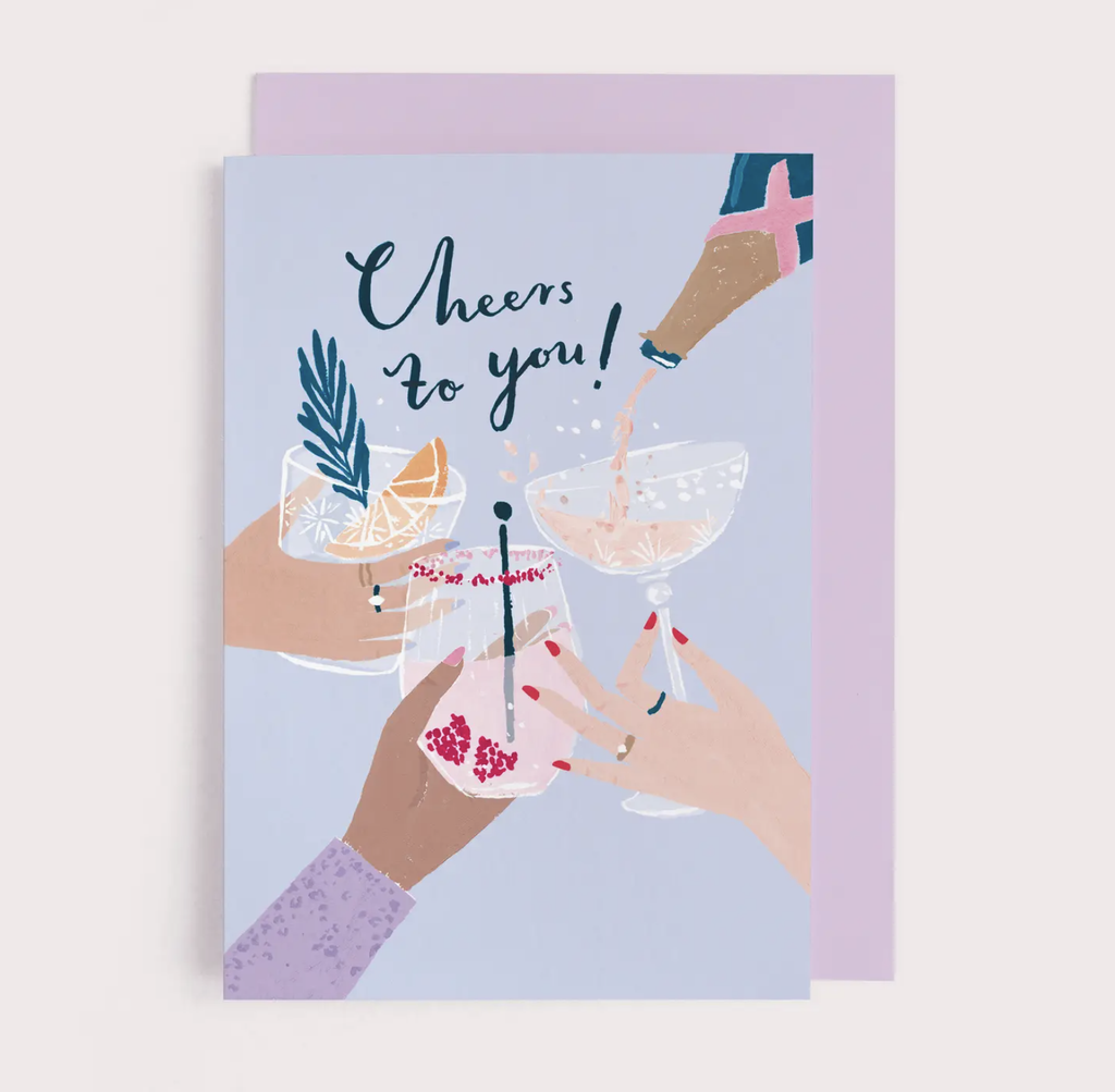 Cheers To You Card | Cocktail Birthday Cards | Congrats Card