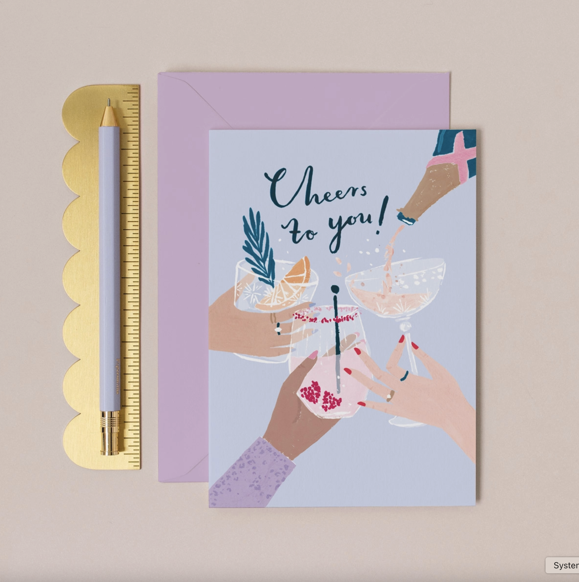 Cheers To You Card | Cocktail Birthday Cards | Congrats Card