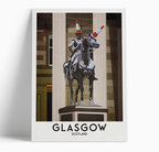 Illustrated print of Glasgow - A4 Size