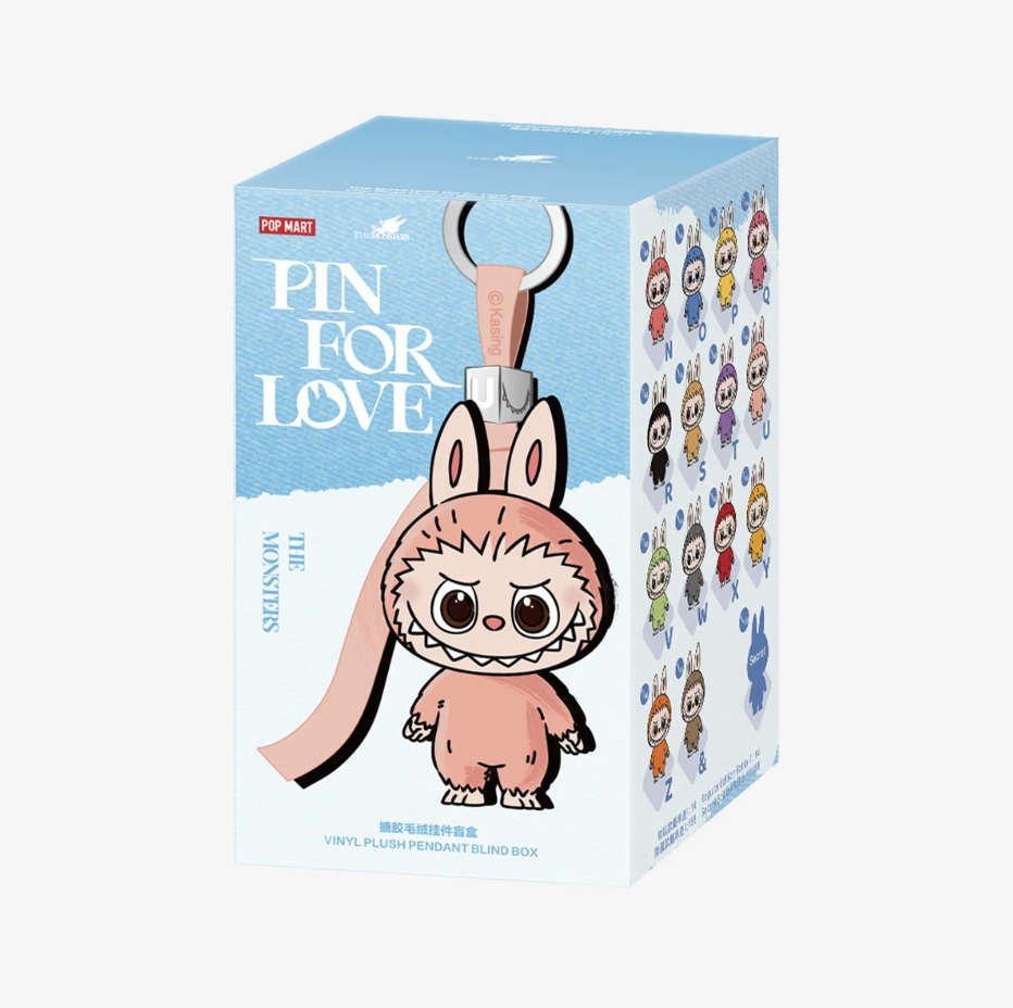 POP MART - Labubu - The Monster - Pin for Love N-Z confirmed Style Vinyl Plush - No return & refund & exchange - Resale