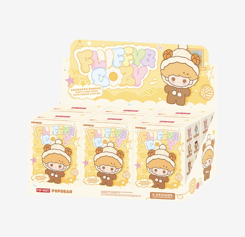 POP MART - POP BEAN Fluffy & Cozy Series-Plush Pendant Blind Box - No return & refund & exchange - Resale