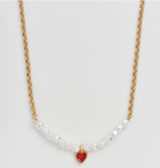 Fable Heart Pearl Necklace