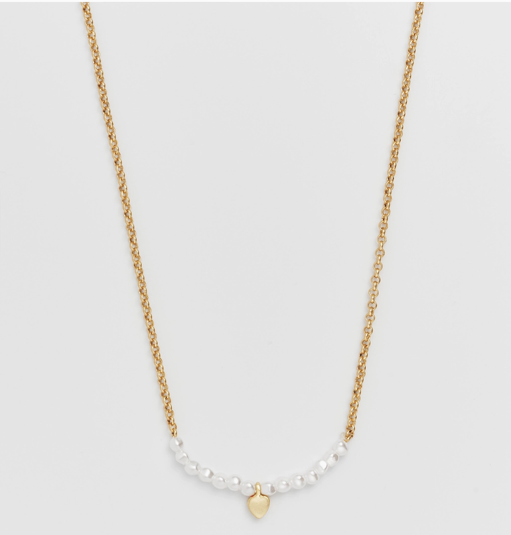 Fable Heart Pearl Necklace