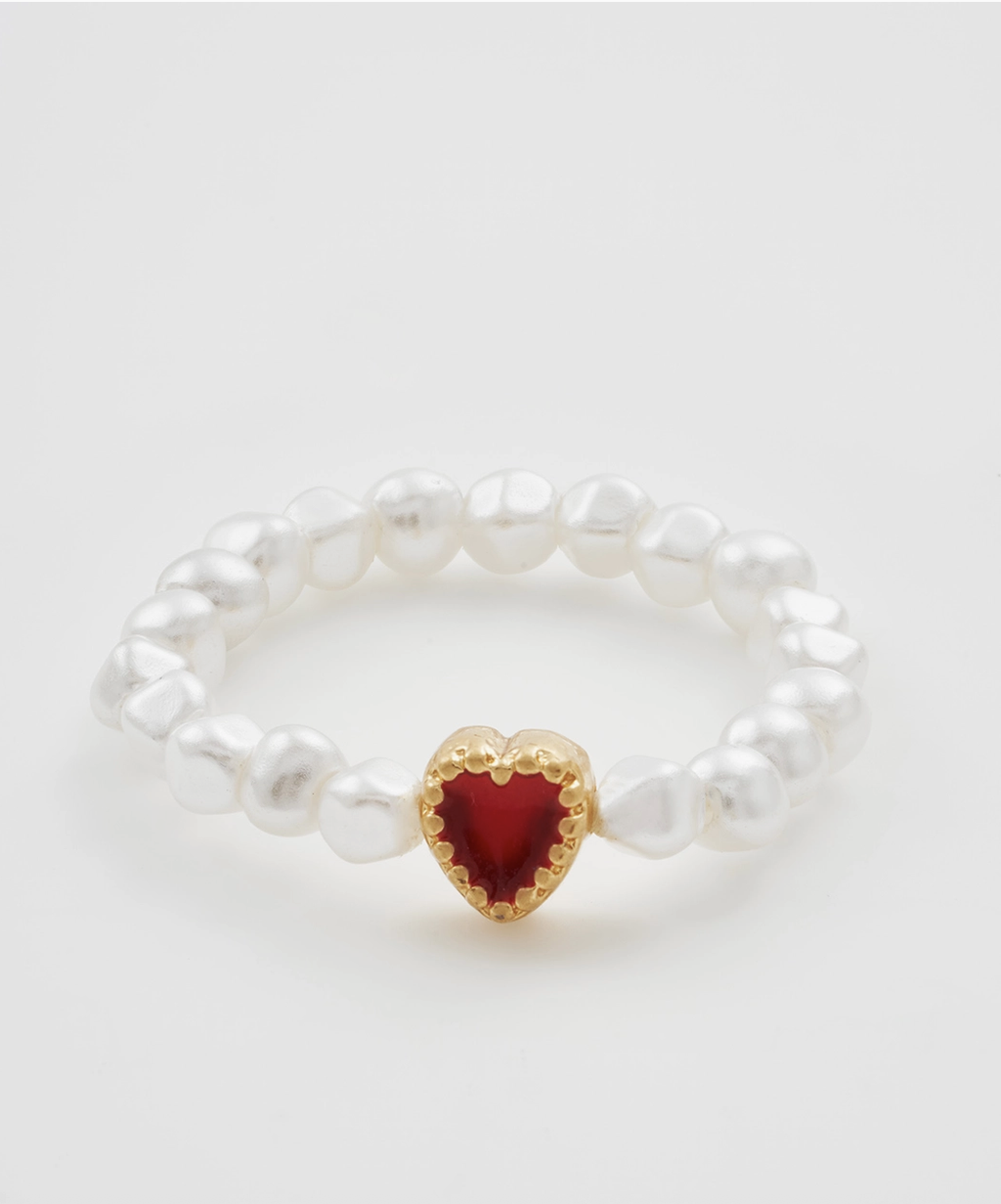 Fable Heart Pearl Ring