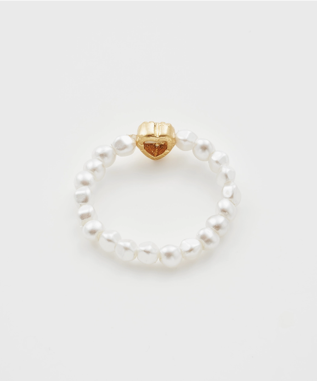 Fable Heart Pearl Ring