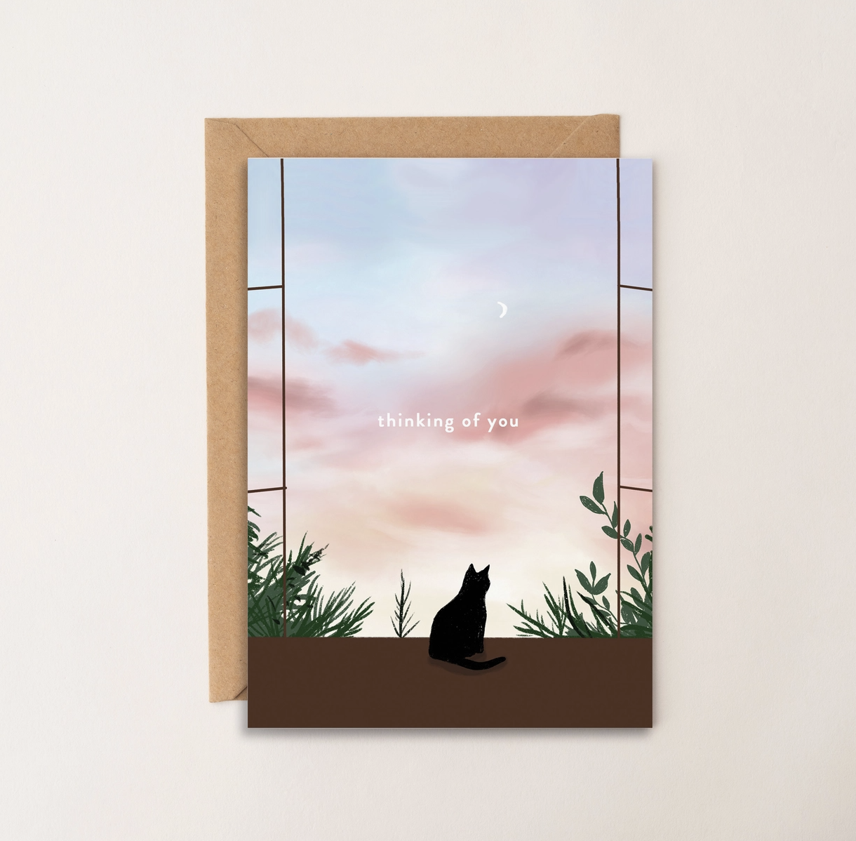 Thinking of You Cat Card