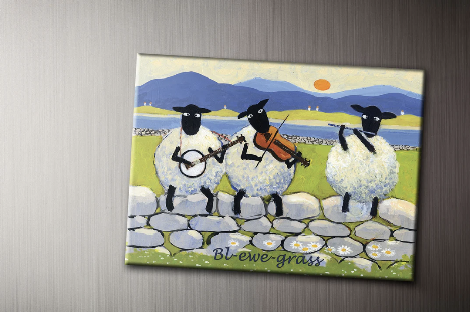 Bl-ewe Grass Fridge Magnet