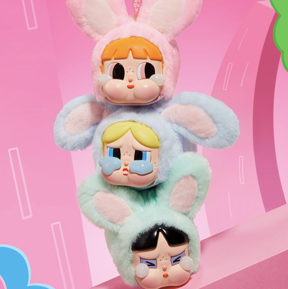 POP MART - CRYBABY - Powerpuff Girls Series - Vinyl Face Plush Blind Box - No return & refund & exchange - Resale