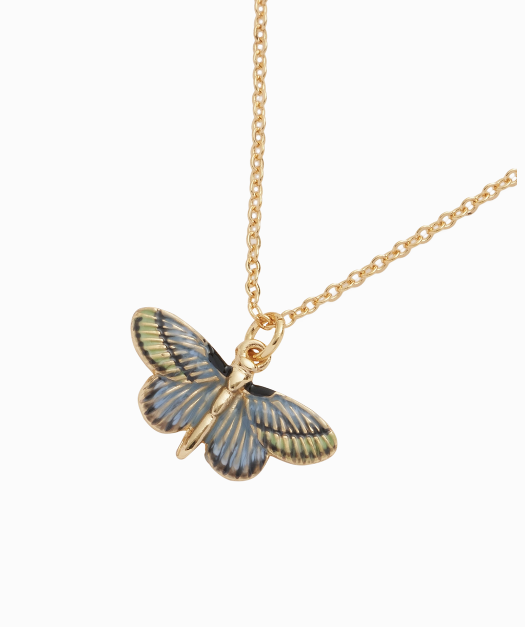 Fable Deco Butterfly Blue Necklace