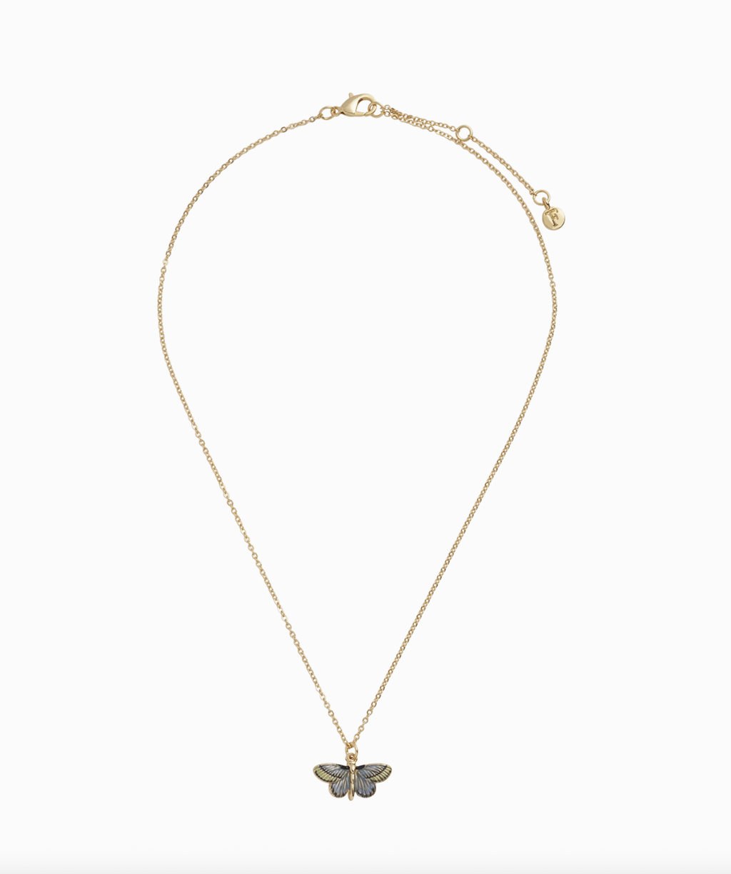 Fable Deco Butterfly Blue Necklace