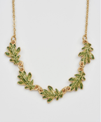 Fable Oak Leaf Gold Choker Necklace