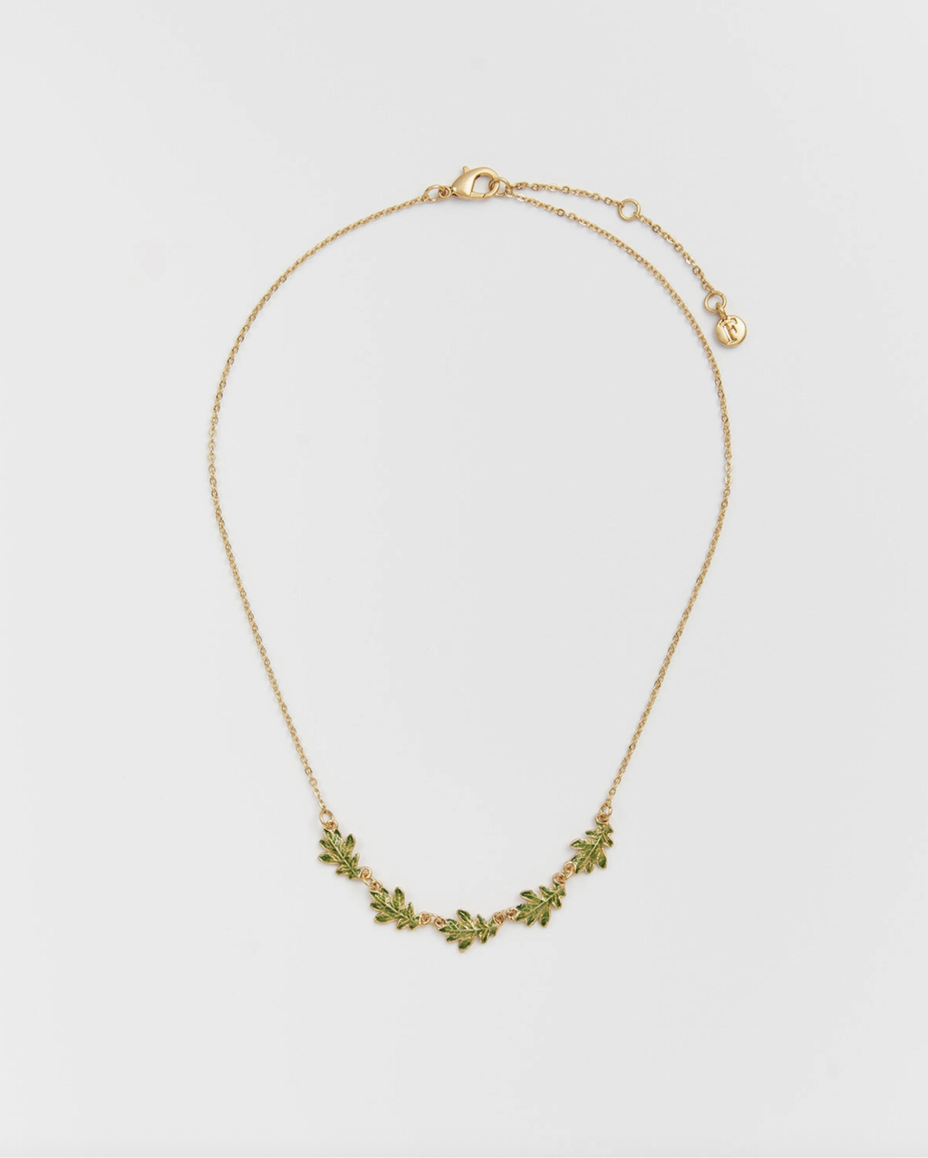 Fable Oak Leaf Gold Choker Necklace
