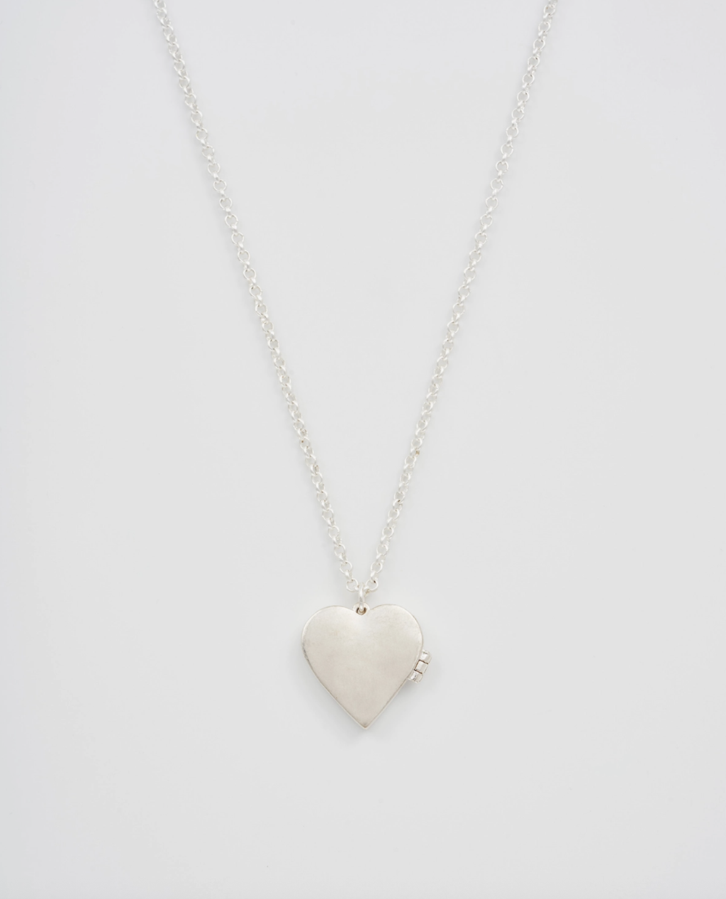 Fable Floral Heart Silver Locket Necklace