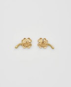 Fable Lucky Clover Pearl Stud Earrings