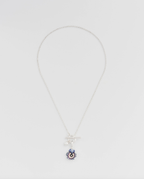 Fable Pansy Pearl Silver Toggle Necklace