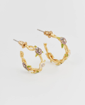 Fable Wildflower Garden Hoop Earrings