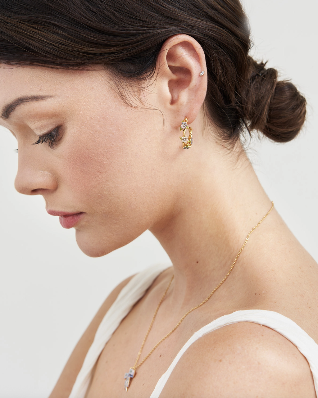 Fable Wildflower Garden Hoop Earrings