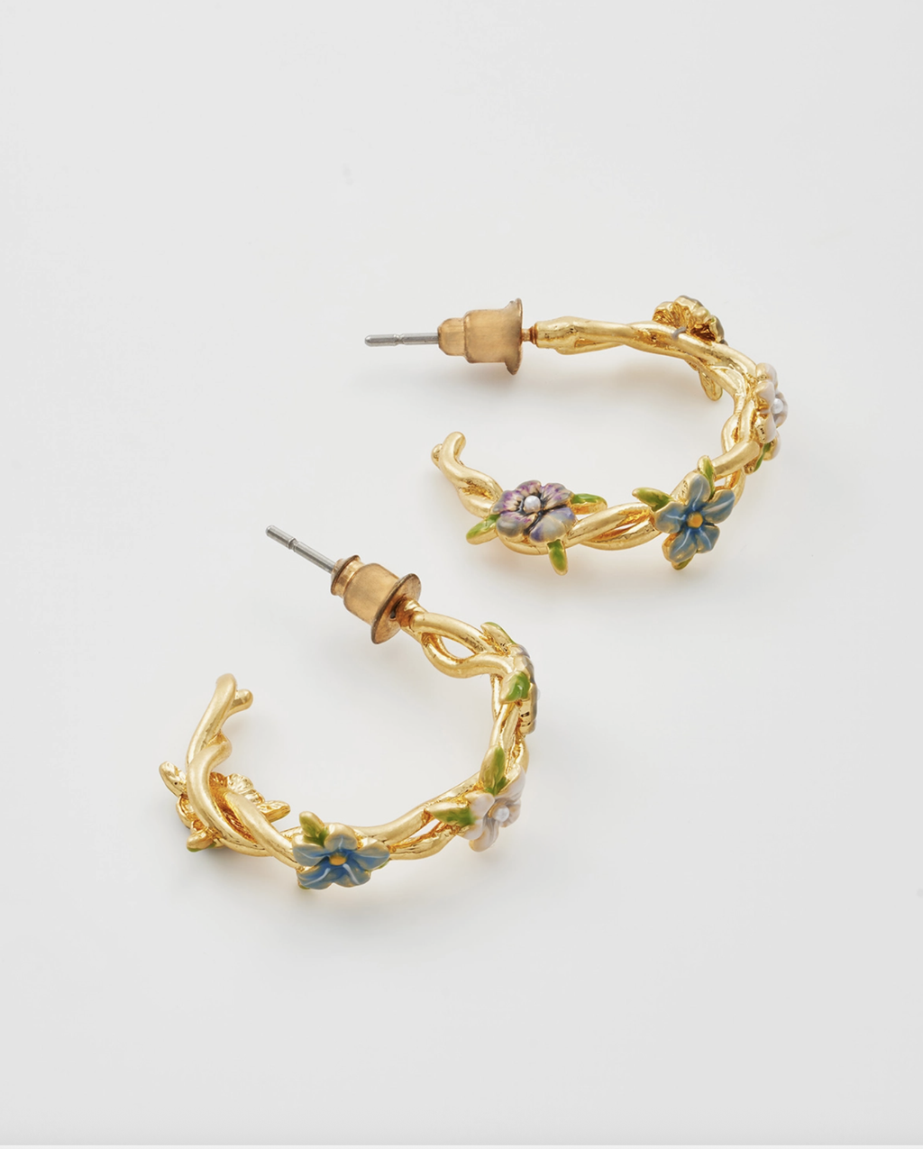 Fable Wildflower Garden Hoop Earrings