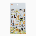 3D Puffy Stickers - Kawaii Bunny