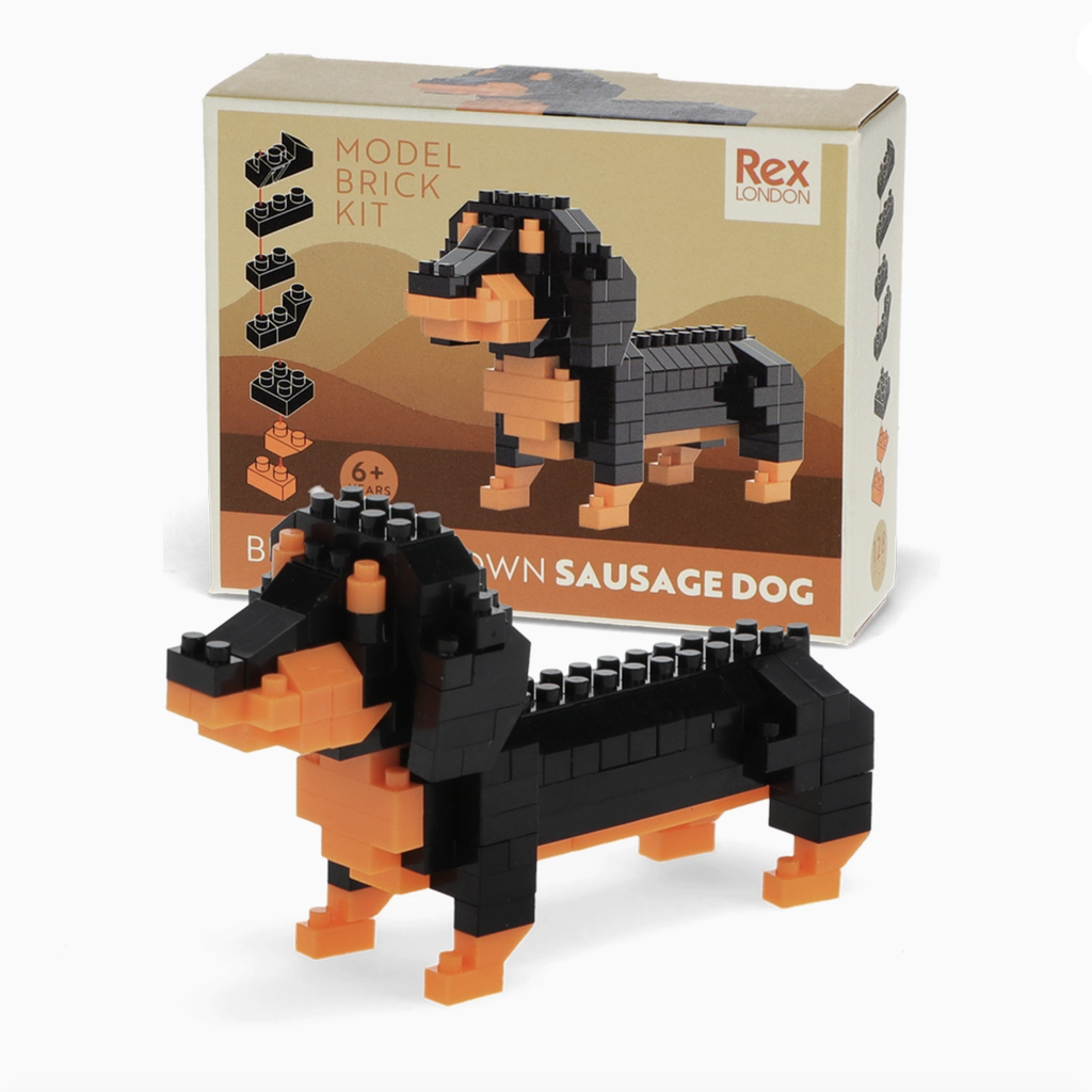 Build Your Own Dog Model Brick Kit - Sausage Dog
